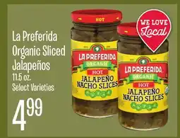 Jewel-Osco La Preferida Organic Sliced Jalapeños offer