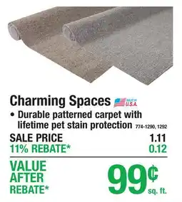 Menards Charming Spaces offer
