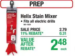 Menards Helix Stain Mixer offer