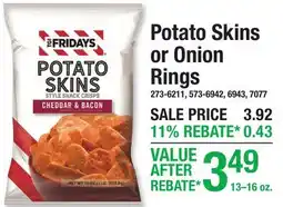Menards Potato Skins or Onion Rings offer