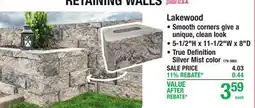 Menards Lakewood offer