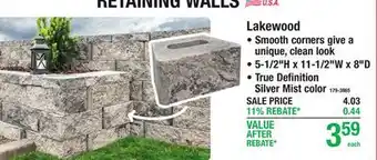 Menards Lakewood offer