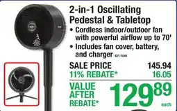 Menards 2-in-1 Oscillating Pedestal & Tabletop offer