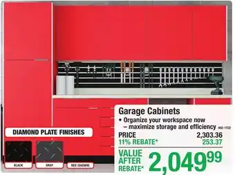 Menards Garage Cabinets offer