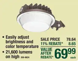 Menards Dusk-to-Dawn Area Lights offer