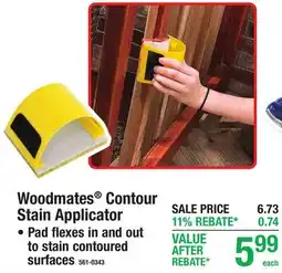 Menards Woodmates Contour Stain Applicator offer
