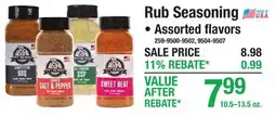 Menards Rub Seasoning offer