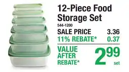 Menards 12-Piece Food Storage Set offer