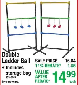 Menards Double Ladder Ball offer