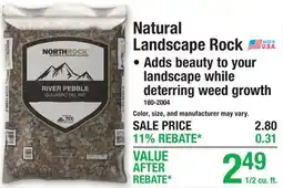 Menards Natural Landscape Rock offer