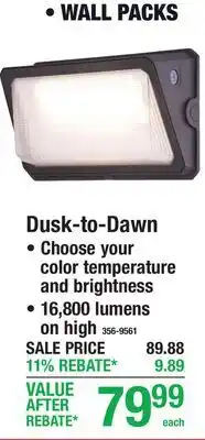 Menards Dusk-to-Dawn offer