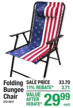 Menards Folding Bungee Chair offer