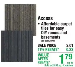 Menards Axcess offer