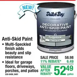 Menards Anti-Skid Paint offer