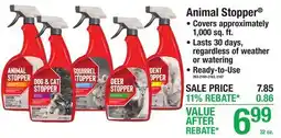 Menards Animal Stopper offer