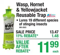 Menards Wasp, Hornet & Yellowjacket Reusable Trap offer