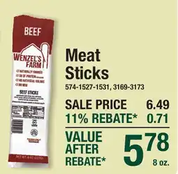 Menards Meat Sticks offer