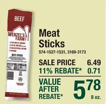 Menards Meat Sticks offer