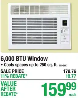 Menards 6,000 BTU Window Air Conditioner offer