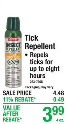Menards Tick Repellent offer