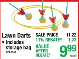 Menards Lawn Darts offer