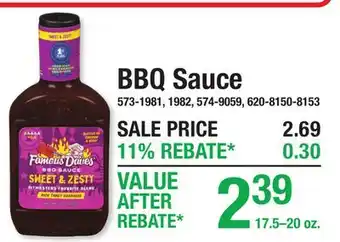 Menards BBQ Sauce offer