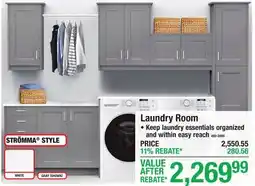 Menards LAUNDRY ROOM offer