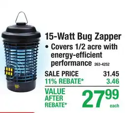 Menards 15-Watt Bug Zapper offer