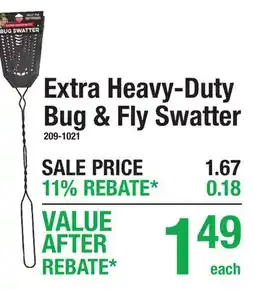 Menards Extra Heavy-Duty Bug & Fly Swatter offer