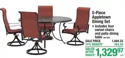 Menards 5-Piece Appletown Dining Set offer