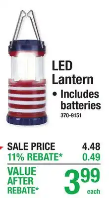 Menards LED Lantern offer