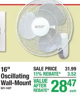 Menards 16 Oscillating Wall-Mount offer