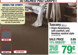 Menards Tuscany offer