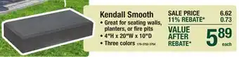 Menards Kendall Smooth offer