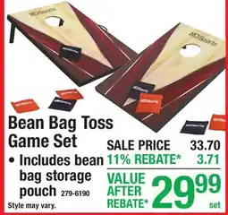 Menards Bean Bag Toss Game Set offer