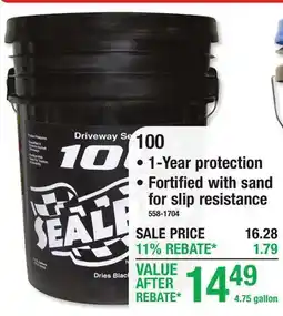 Menards 100 Driveway Seal offer