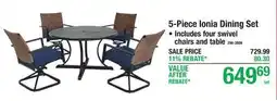 Menards 5-Piece Ionia Dining Set offer