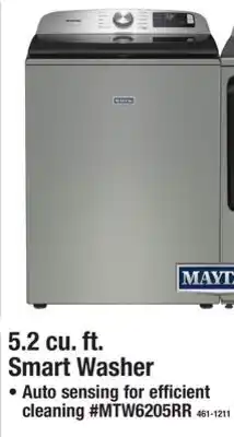 Menards 5.2 cu. ft. Smart Washer offer