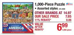 Menards 1,000-Piece Puzzle offer