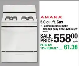 Menards 5.0 cu. ft. Gas offer