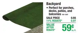 Menards Backyard offer