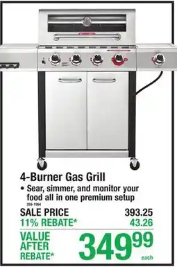 Menards 4-Burner Gas Grill offer