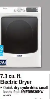 Menards 7.3 cu. ft. Electric Dryer offer
