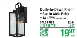 Menards Dusk-to-Dawn Rhemi offer