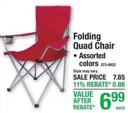 Menards Folding Quad Chair offer