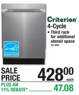 Menards Criterion 4-Cycle offer
