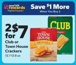 Save a Lot Club or Town House Crackers offer