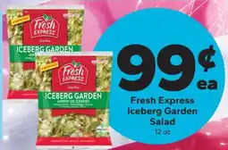 Save a Lot Fresh Express Iceberg Garden Salad offer