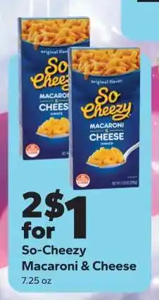 Save a Lot So-Cheezy Macaroni & Cheese offer