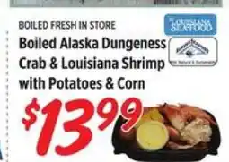 Rouses Boiled Alaska Dungeness Crab & Louisiana Shrimp with Potatoes & Corn offer